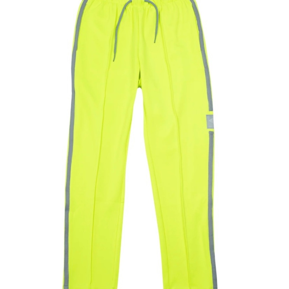 Neon Yellow Joggers with Gray Accents